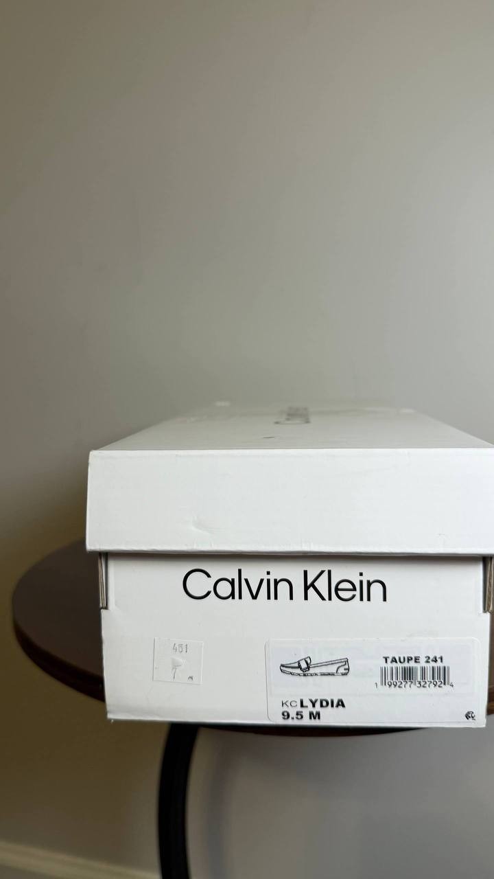 Calvin Klein Slip-On Loafers Taupe Suede Size 9.5M New in Box $99