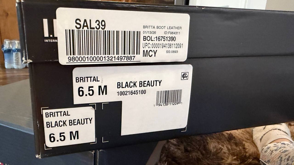 INC Britta Boots 6.5M Black Beauty Leather Knee Riding Flat Zip NIB msrp$189