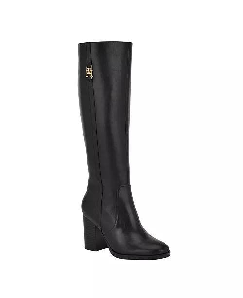 Tommy Hilfiger  High Dress Boots  Black  8.5M  New  $159