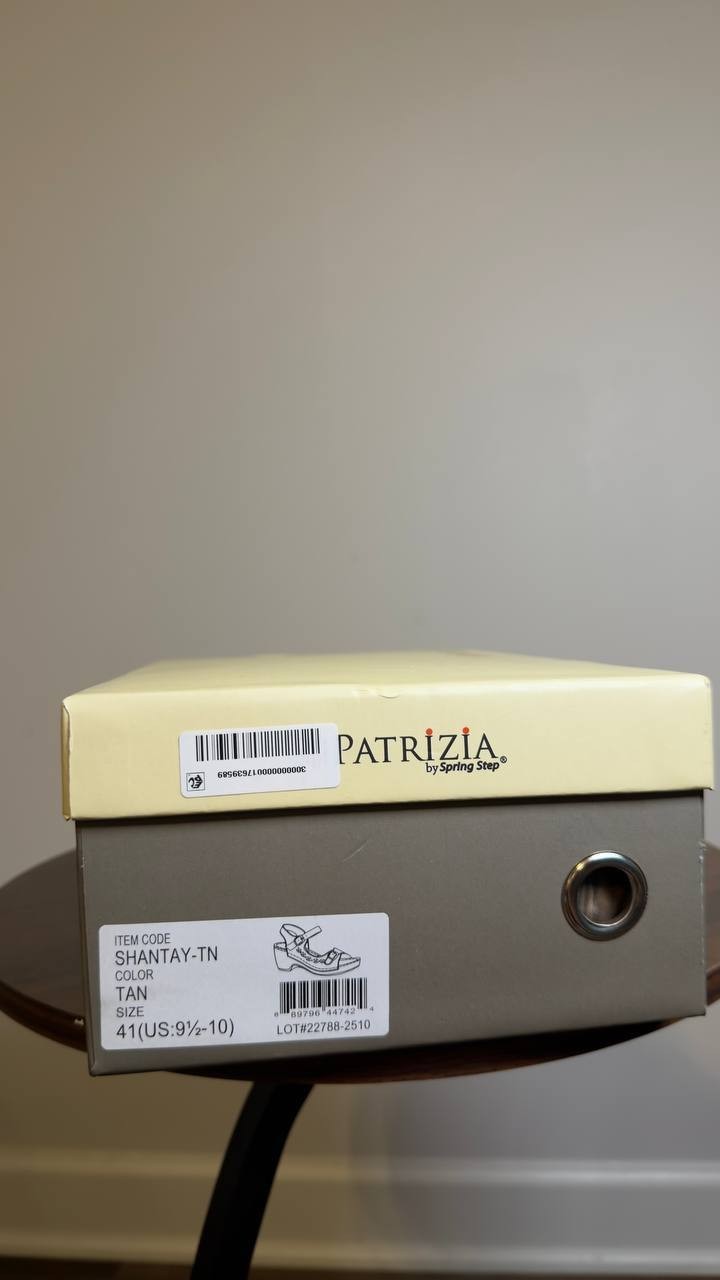 Patrizia  Shantay  Sandals  Tan  Synthetic  9.5‑10  New  With  Box  $70