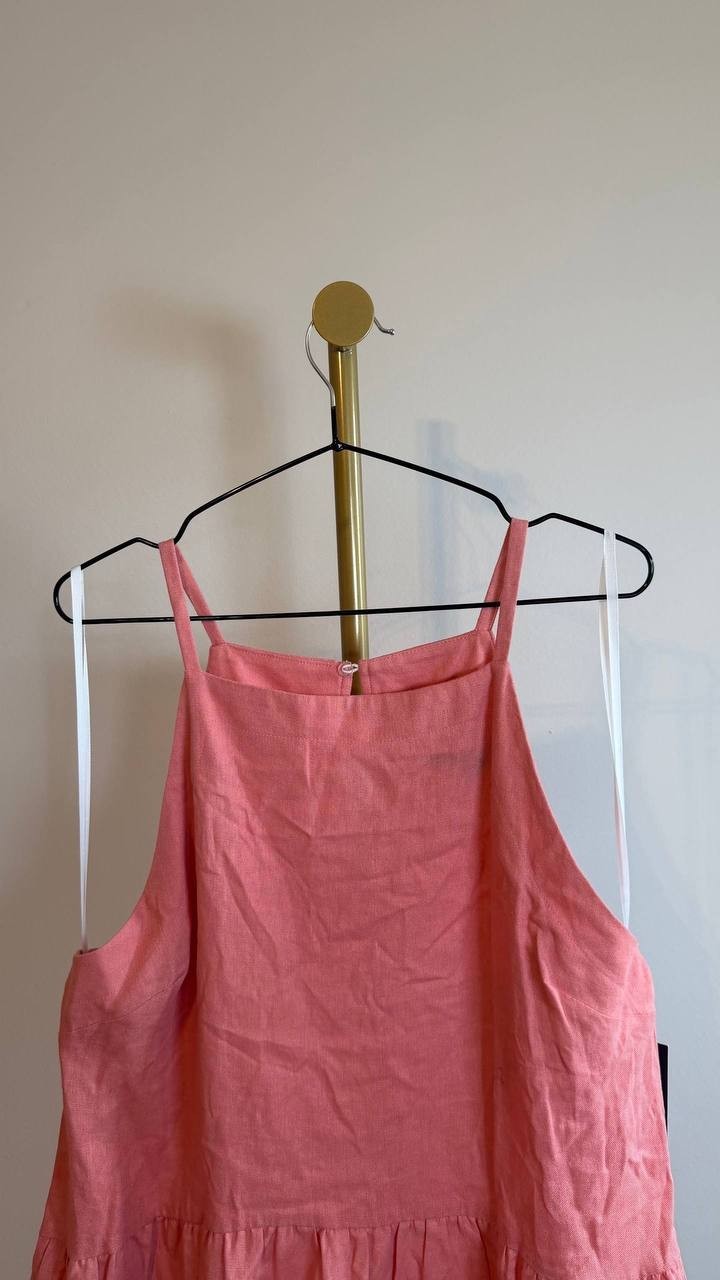 Donna Morgan The Good Journey Keyhole Mini Dress Size XL Brandied Apricot NWT