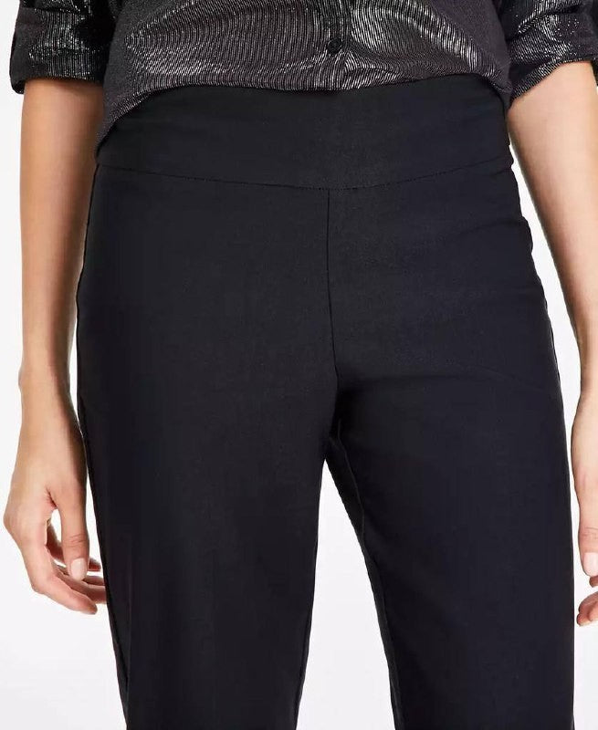 Gloria Vanderbilt Pull‑On Tummy‑Control Slim Trousers 8 NWT Black MSRP $44