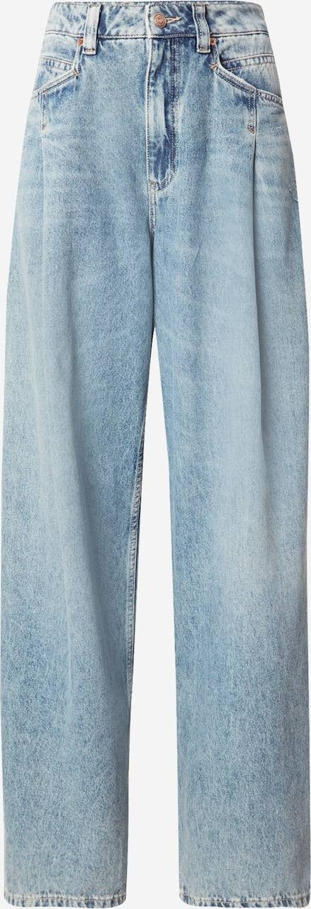 BOSS Orange High Waist Slouchy Pleated Jeans Pastel Blue 30x32 NWT $199