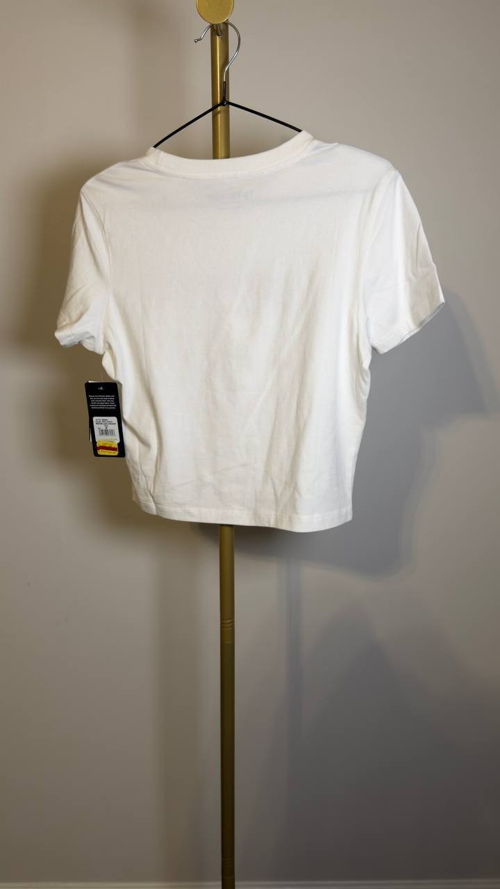 True Religion Short Sleeve Heritage Baby Tee Optic White M NWT $69