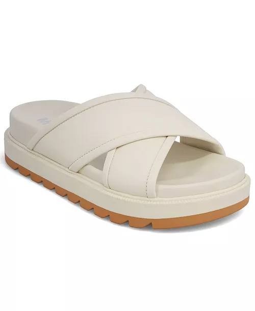 MIA  Platform Slide Sandals  Bone  9M  New  $80