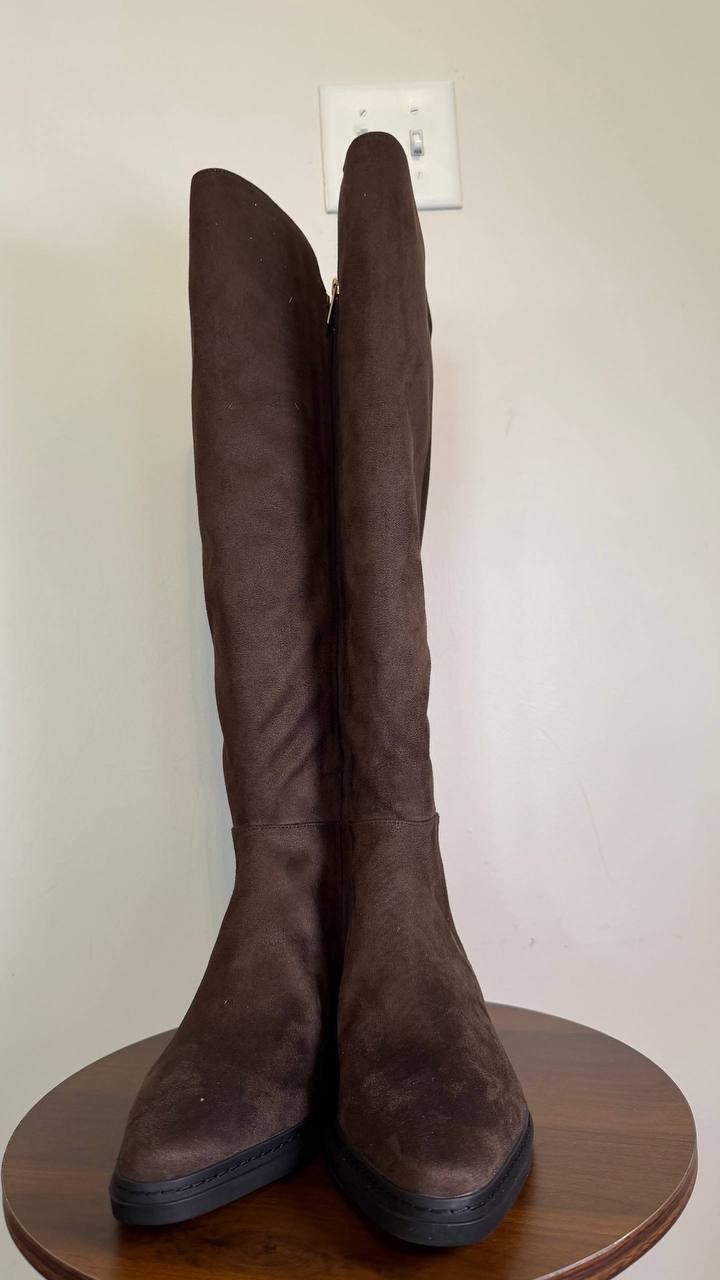 Michael Michael Kors Chocolate Faux Suede Tall Boots 9.5W New in Box MSRP $175