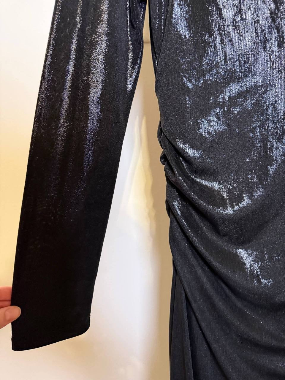 Nina Parker Plus Size Metallic Ruched Dress – Size 1X – NWT – $99