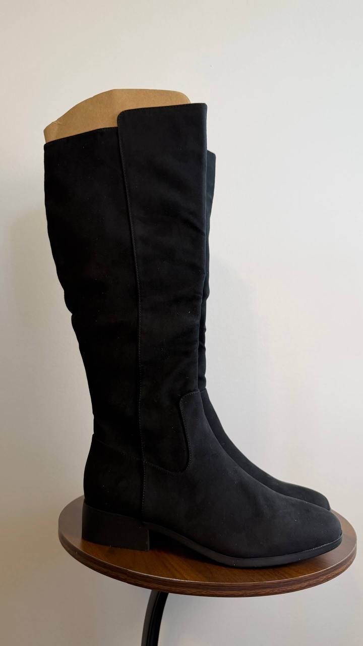 Style & Co Charmanee Tall Boots Black 5M Microfiber Man‑Made $79.90 NWB