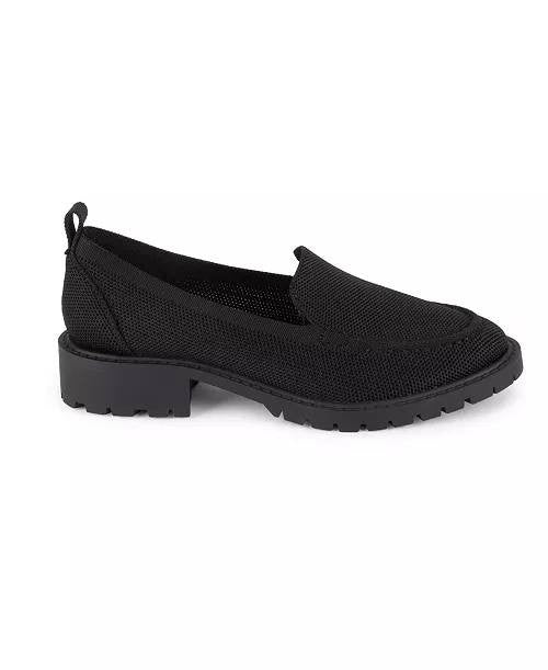 Tahari Black Knit Polyester Slip‑On Loafers 10M New in Box MSRP $70