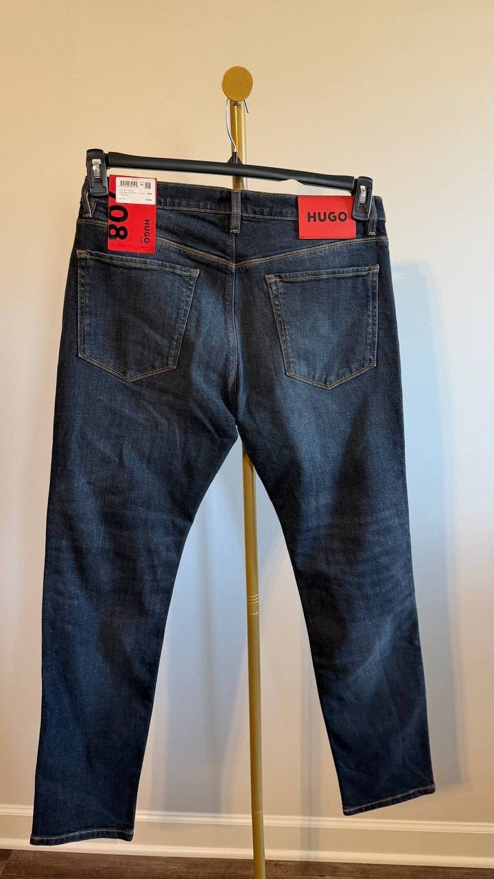 Hugo by Hugo Boss Men’s Extra‑Slim‑Fit Stretch Jeans Black‑Black 32x32 $119 NWT