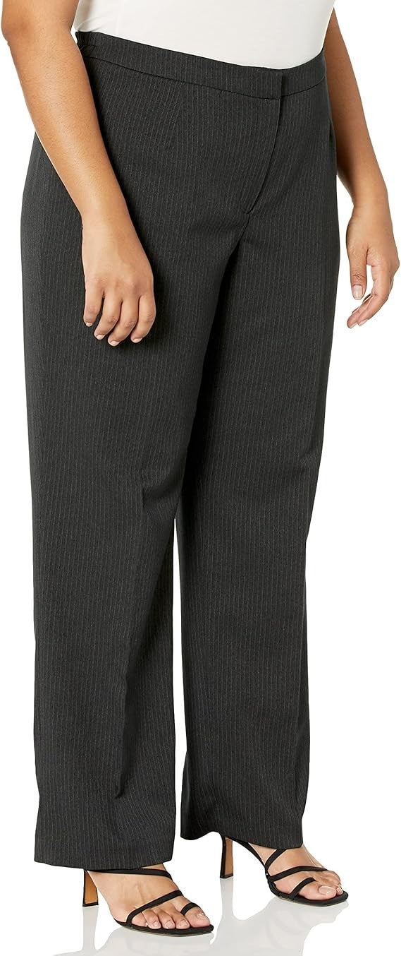 Le Suit Plus‑Size Dress Pants – Black– 22W – NWT