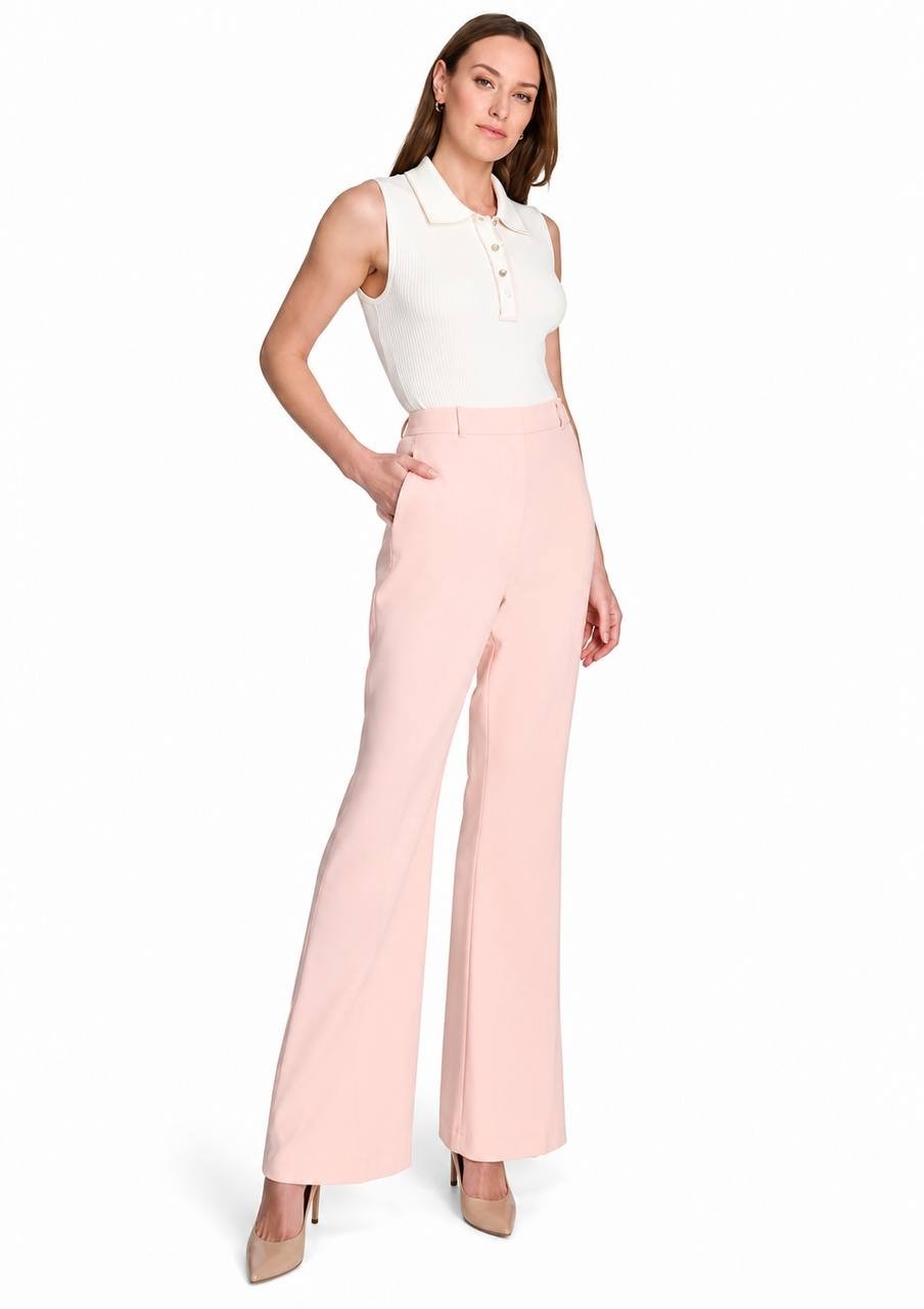 Tommy Hilfiger Slim Fit Flare Trouser Pants Evening Sand 12 NWT $109