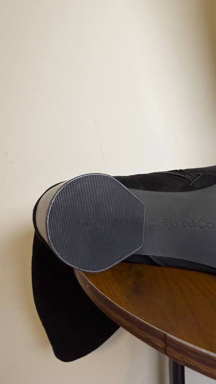 Style & Co High Boots 9.5M Black Man‑Made New in Box MSRP $89.90