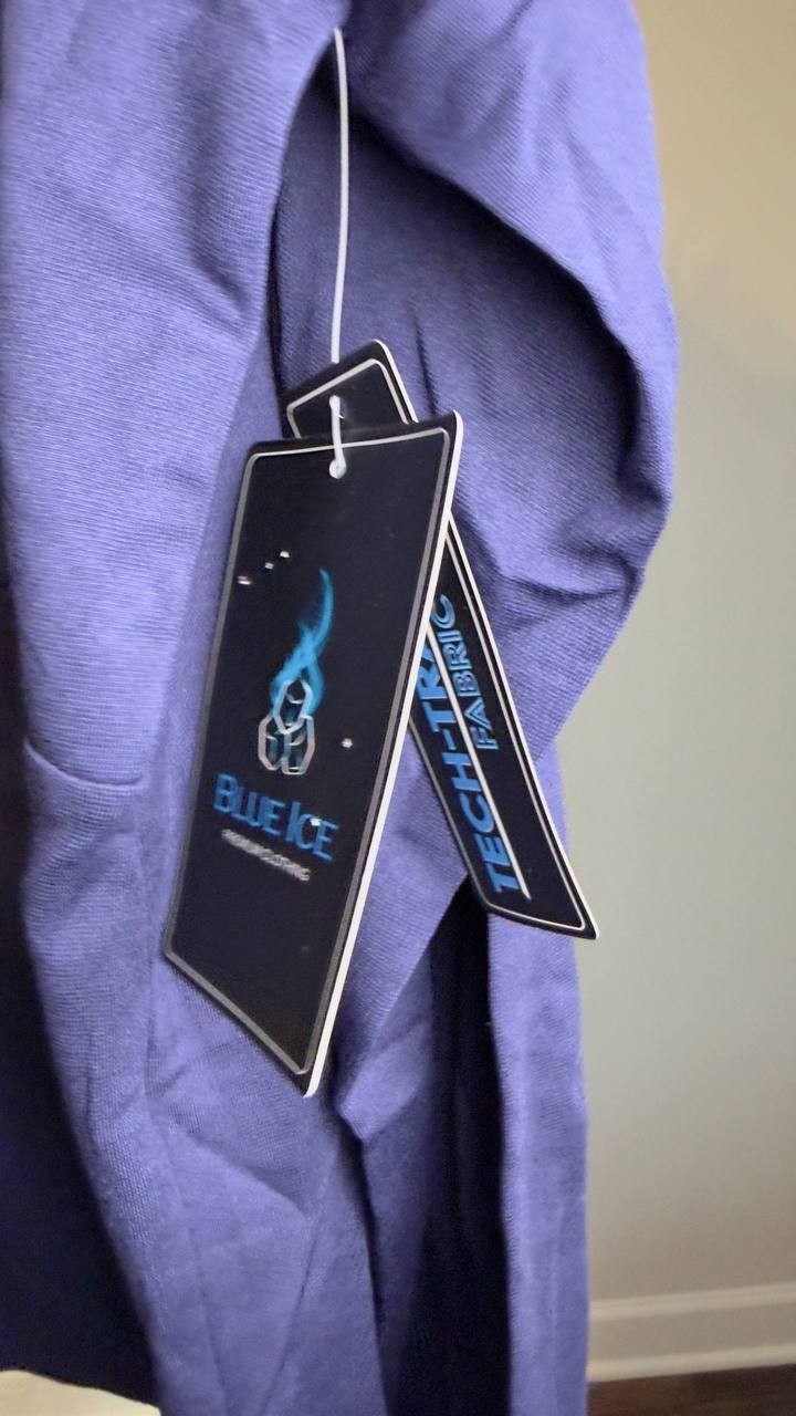 Blue Ice Premium Clothing Rayon‑Blend Zip Jacket Navy XL NWT $99
