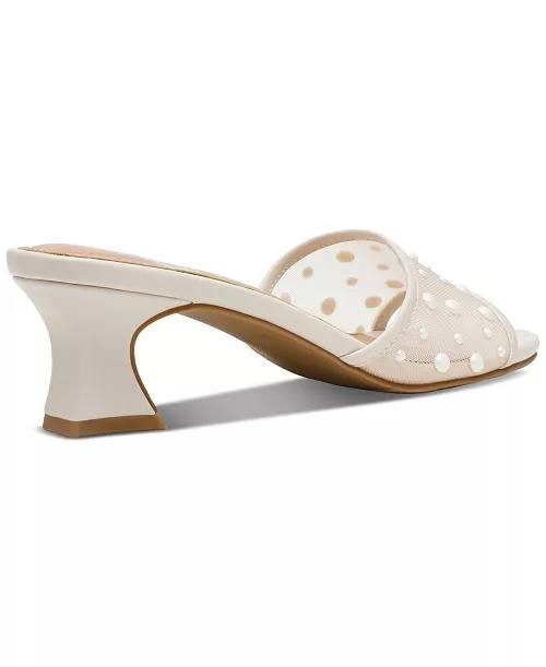 DV  Dolce  Vita  Slide  Dress  Sandals  Ivory  Pearl  7.5  New  $65