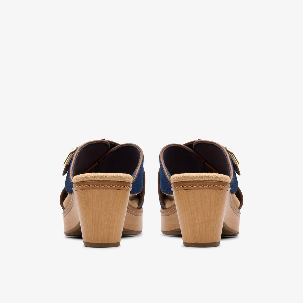 Clarks  Wedge  Sandals  Dark  Denim  9.5M  New  $105