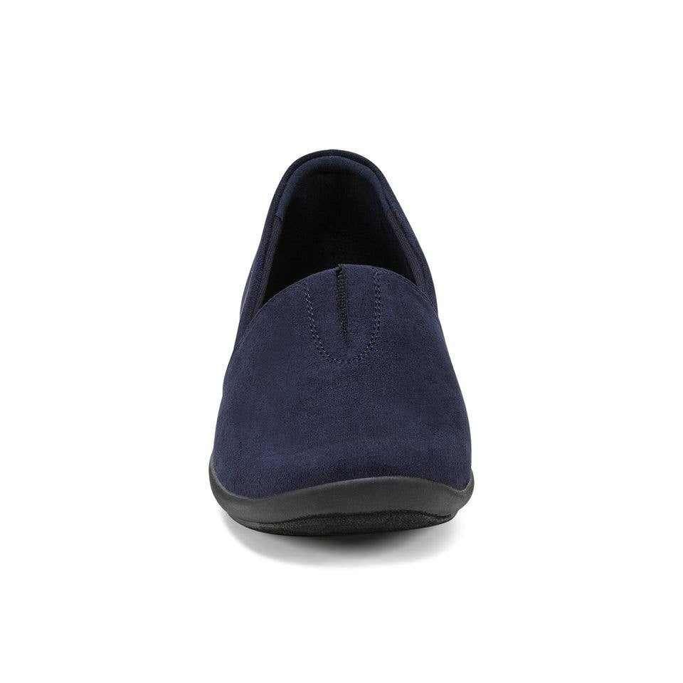 Easy Spirit Slip Ons Dark Blue Textile Size 8.5W New in Box MSRP $69