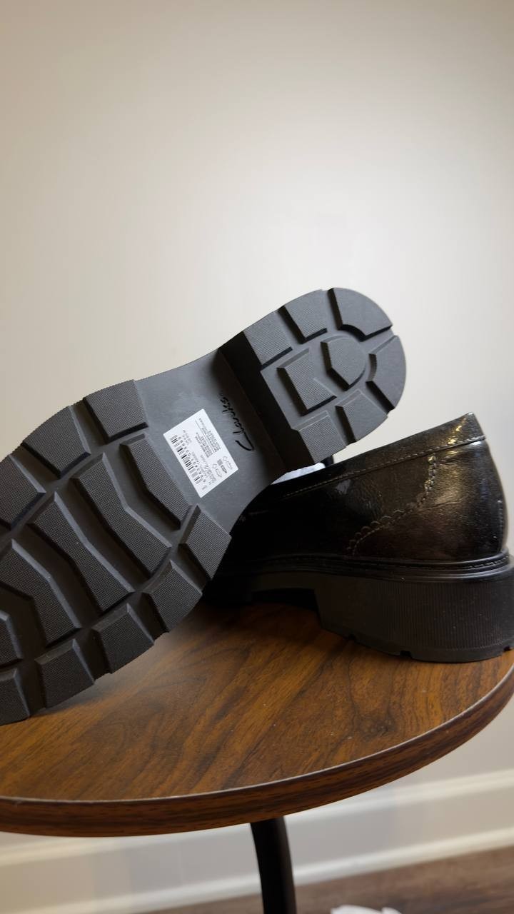 Clarks  Loafers  Gun Metal  8.5W  New  $100