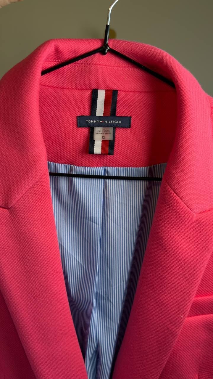 Tommy Hilfiger Single Button Business Blazer Pink 12 NWT $139