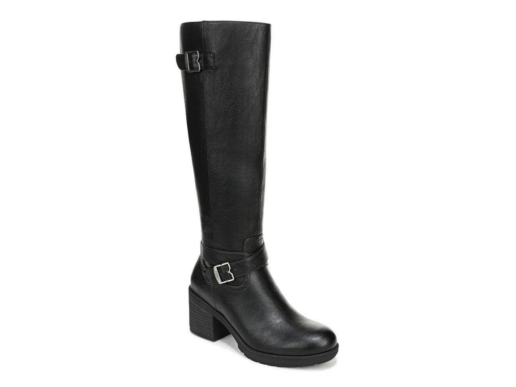 Dr. Scholl’s Prairie Riding Boots 7.5M Black Synthetic Block Heel NIB msrp $160