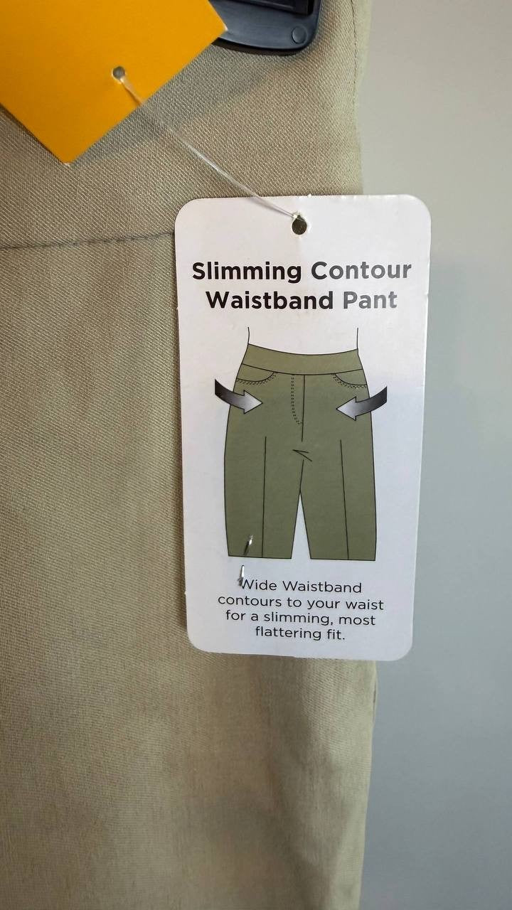 Ruby Rd Women’s Petite Slimming Contour Waistband Shorts Beige Size 6P NWT $38
