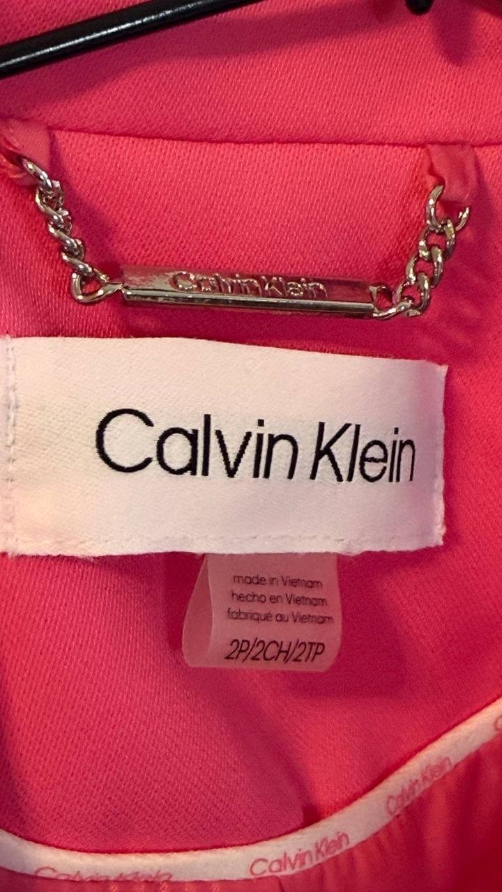 Calvin Klein Women’s Petite One‑Button Blazer, Size 2P, NWOT $284