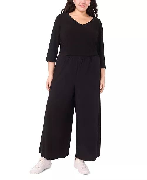 Vince Camuto Plus Size Pull‑On Wide‑Leg Pants – Size 1X – NWT – Black – $89