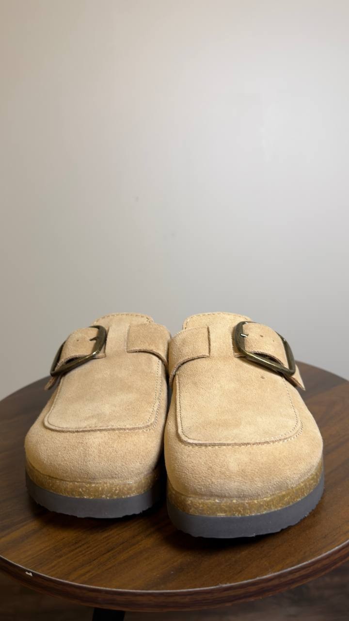 White  Mountain  Clogs  Beach   Wood  Suede  8M  New  With  Box  $89