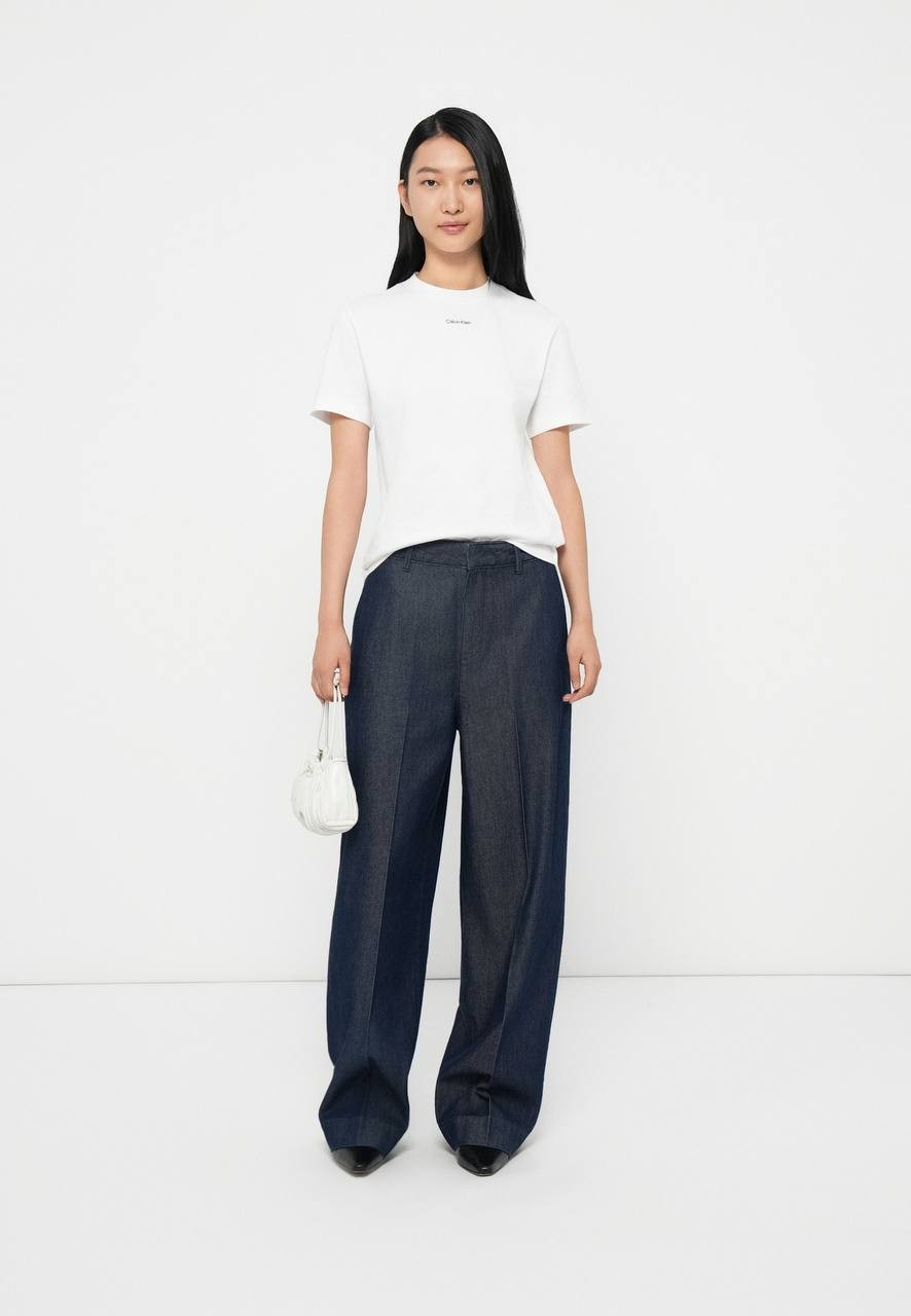 Calvin Klein Ultra High Relaxed Fit Jeans Dark Blue Denim 26Wr NWT $119