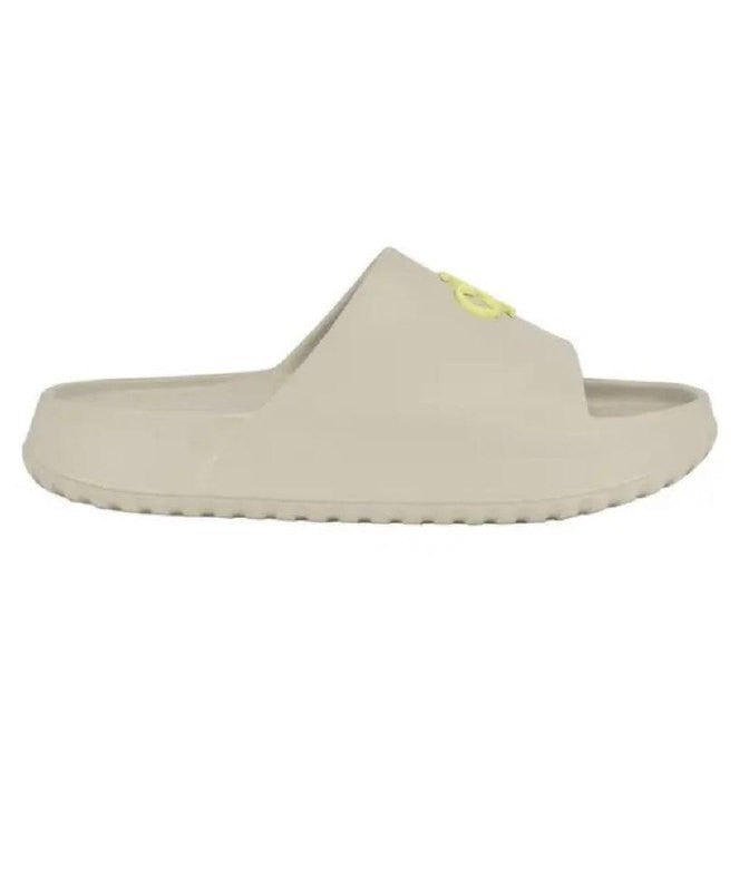 Calvin Klein Jeans Nanzey Slides 10M Light Natural Logo Slip‑On NIB msrp$59