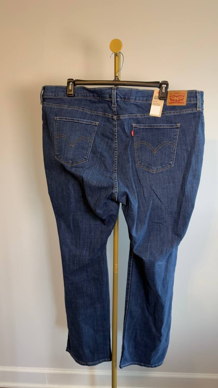 Levi’s Classic Bootcut Jeans Plus Size 26W Lapis Awe NWT $64.95