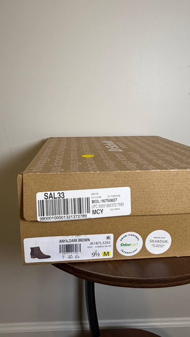 Dr. Scholl’s Dark Brown Suede Ankle Boots 9.5M NIB MSRP $115