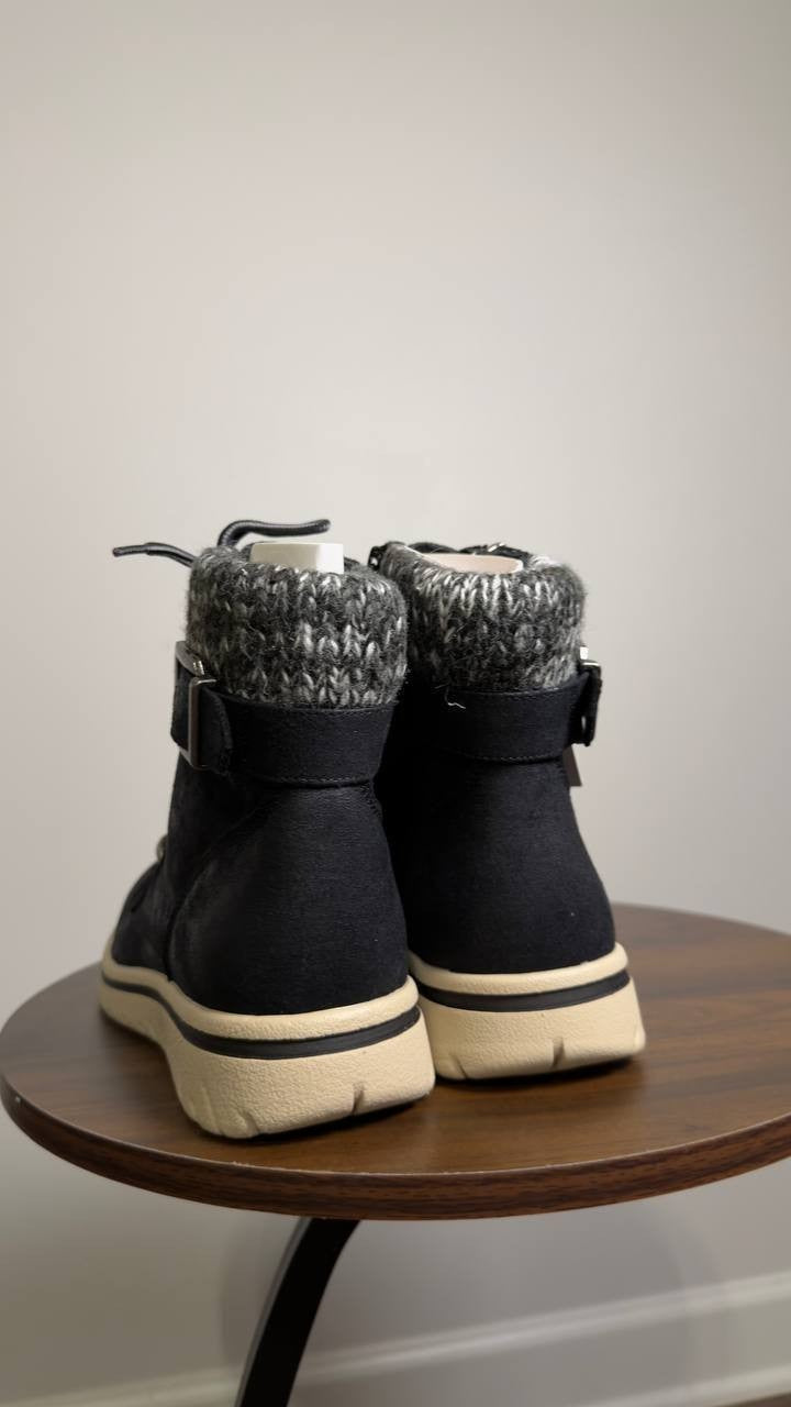 Cliffs  by  White  Mountain  Lace‑Up  Boots  Black  7.5  New  $89