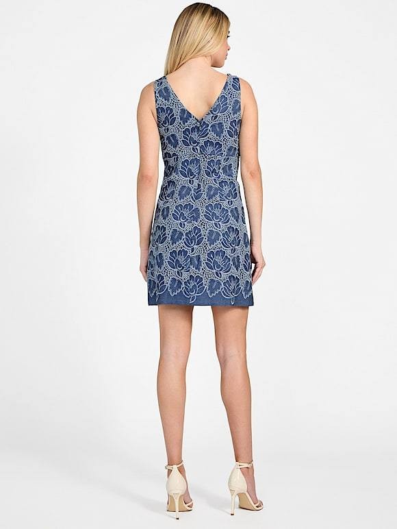 GUESS Caylee Embroidered Mini Dress – Size 6 – NWT – $198