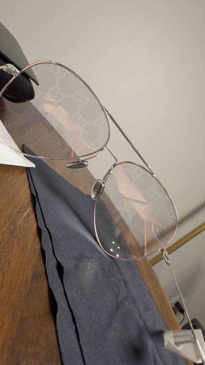 Gucci  Pilot  Frame  Sunglasses  Silver  OS  NWT  $635