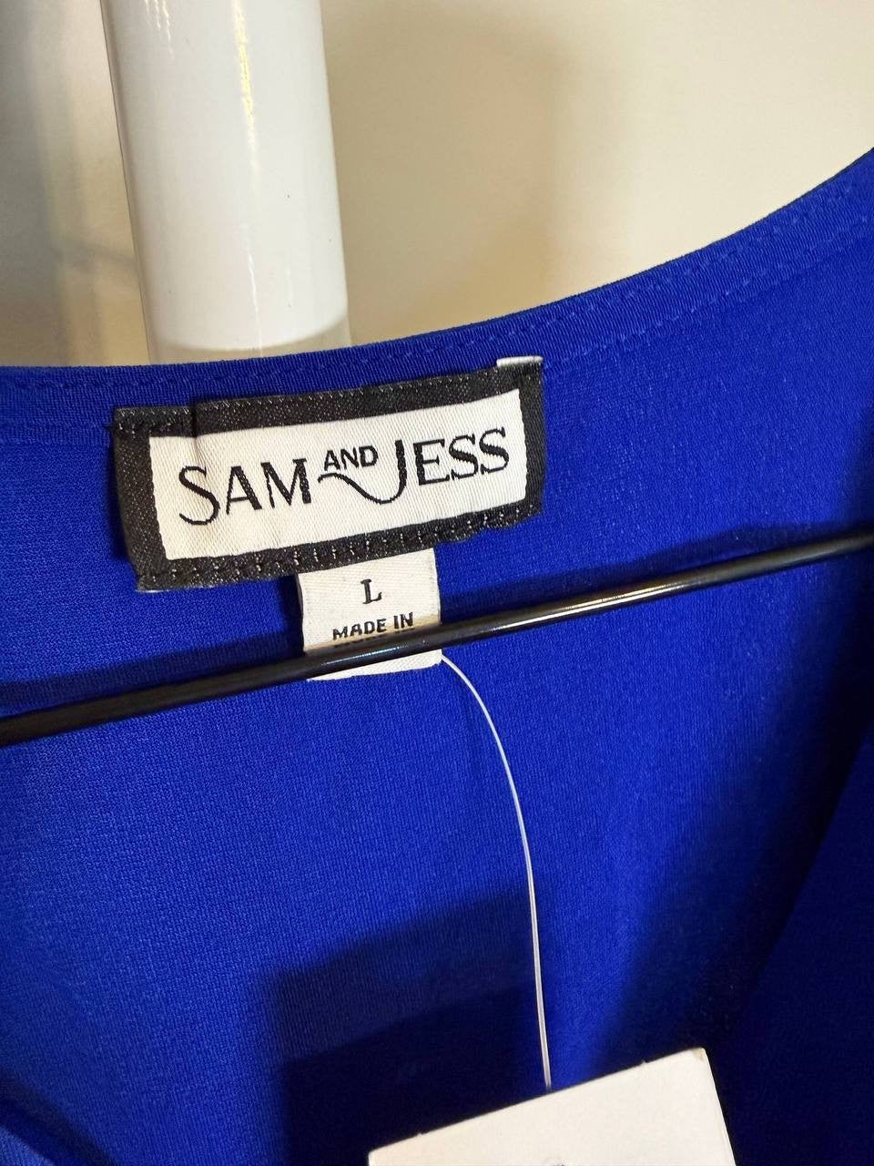 Sam & Jess Sleeveless Side‑Tie Top – Size L – NWT – $29