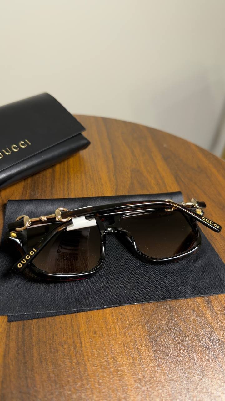 Gucci  Navigator  Frame  Sunglasses  Havana  OS  NWT  $515