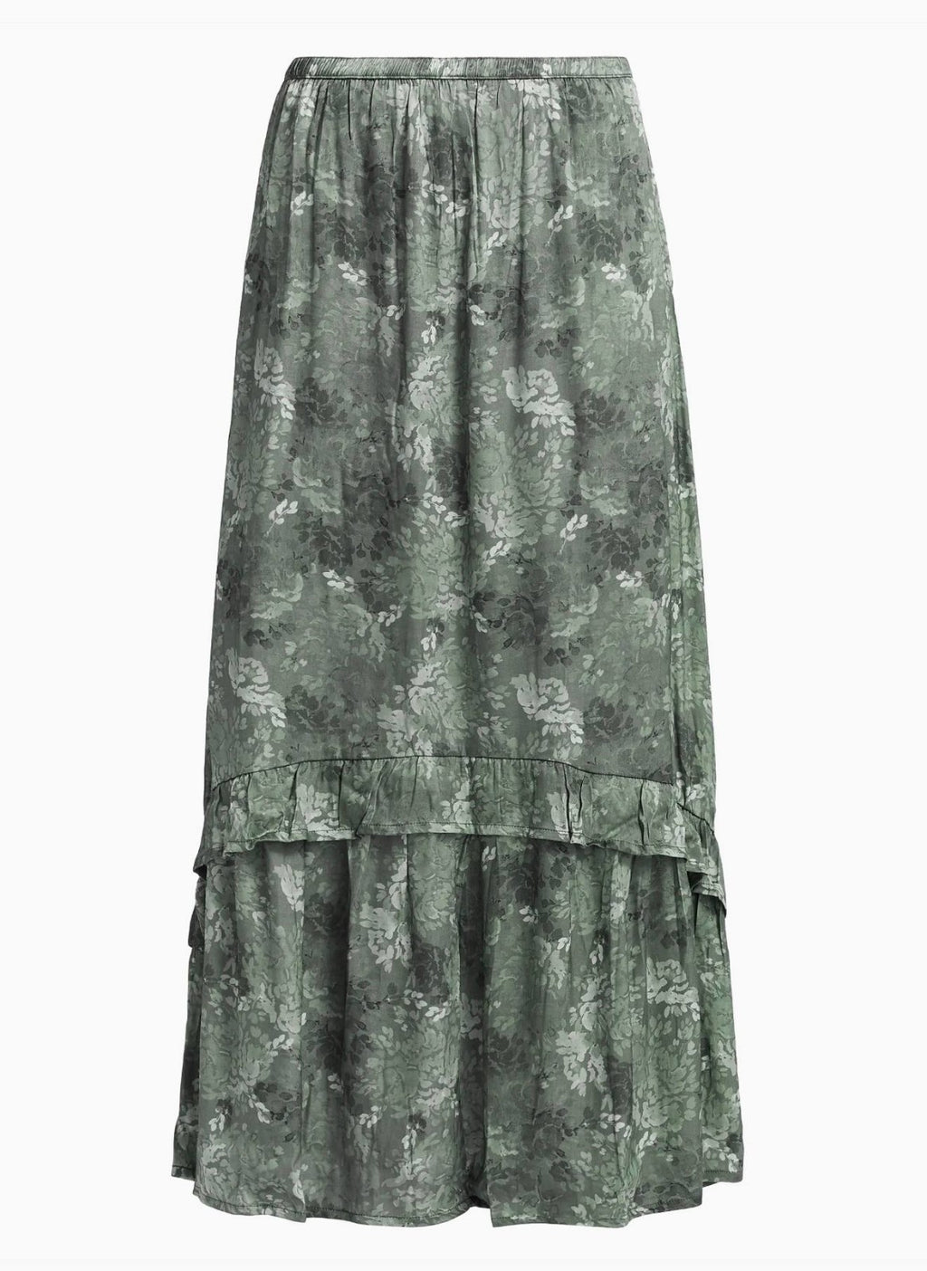 Splendid Linsey Maxi Skirt Evergreen Floral NWT XS–XL MSRP $178 –Flowy Boho Look