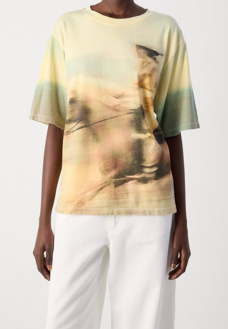BOSS Print T‑Shirt Pastel Yellow L NWT $79