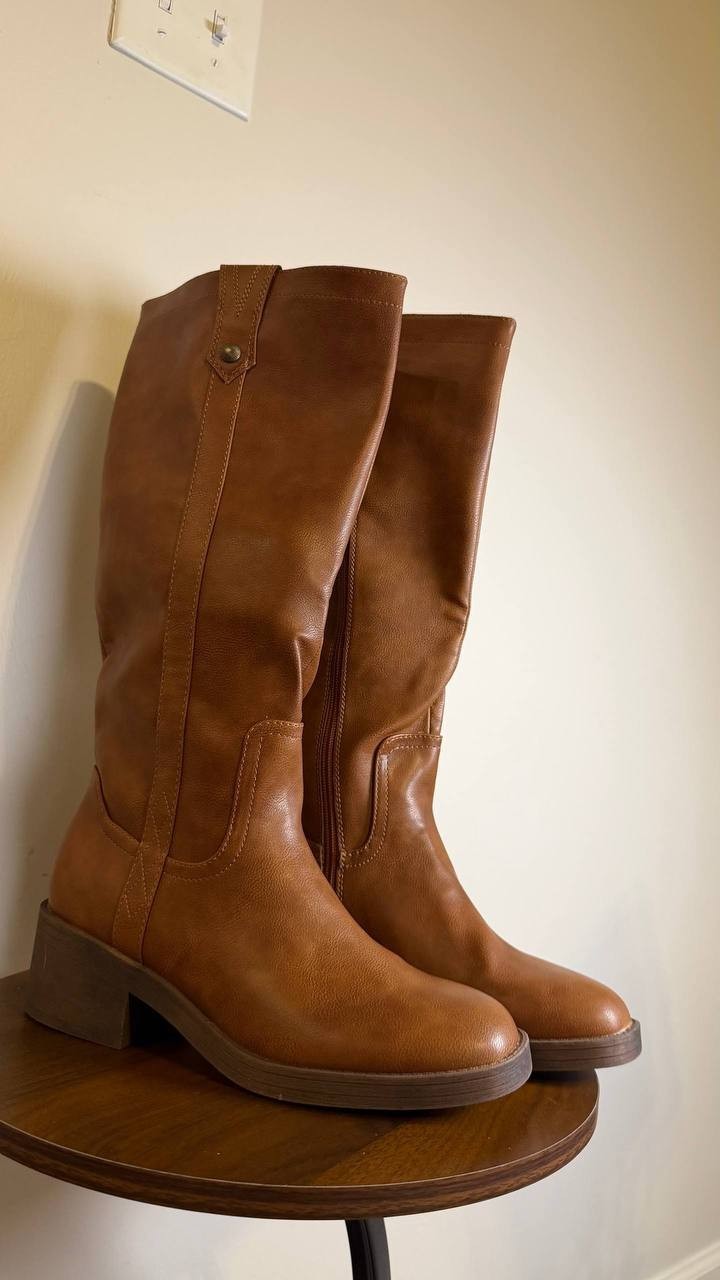 Blowfish Malibu Nomads Boots 10M Dark Honey Western Block Heel NIB msrp$109.99