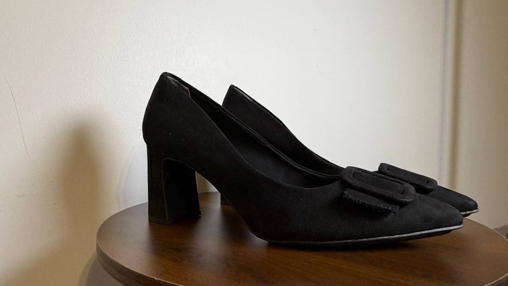 Anne Klein Slip‑On Pumps 9.5M Black Man‑Made New in Box MSRP $89
