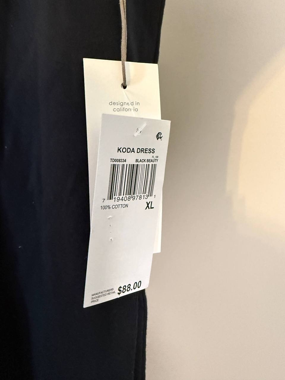 Three Dots Short‑Sleeve Polo‑Style Dress – Black – Size XL – NWT – $88