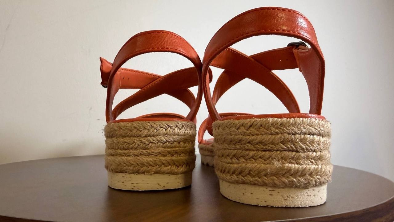 Lucky Brand Espadrille Sandals 9M Igneous Leather – New in Box MSRP $89