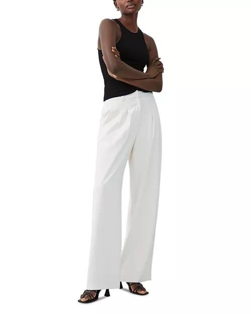 French Connection Harry Suiting Trousers Summer White 0 NWOT $98