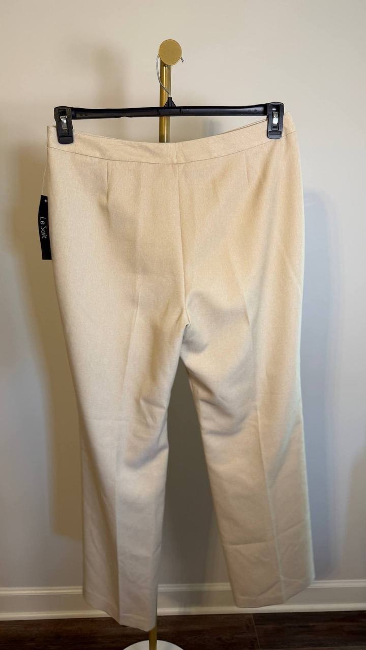 Le Suit Women’s Mid-Rise Straight-Leg Pants Work Trousers Size 12 $100 NWT