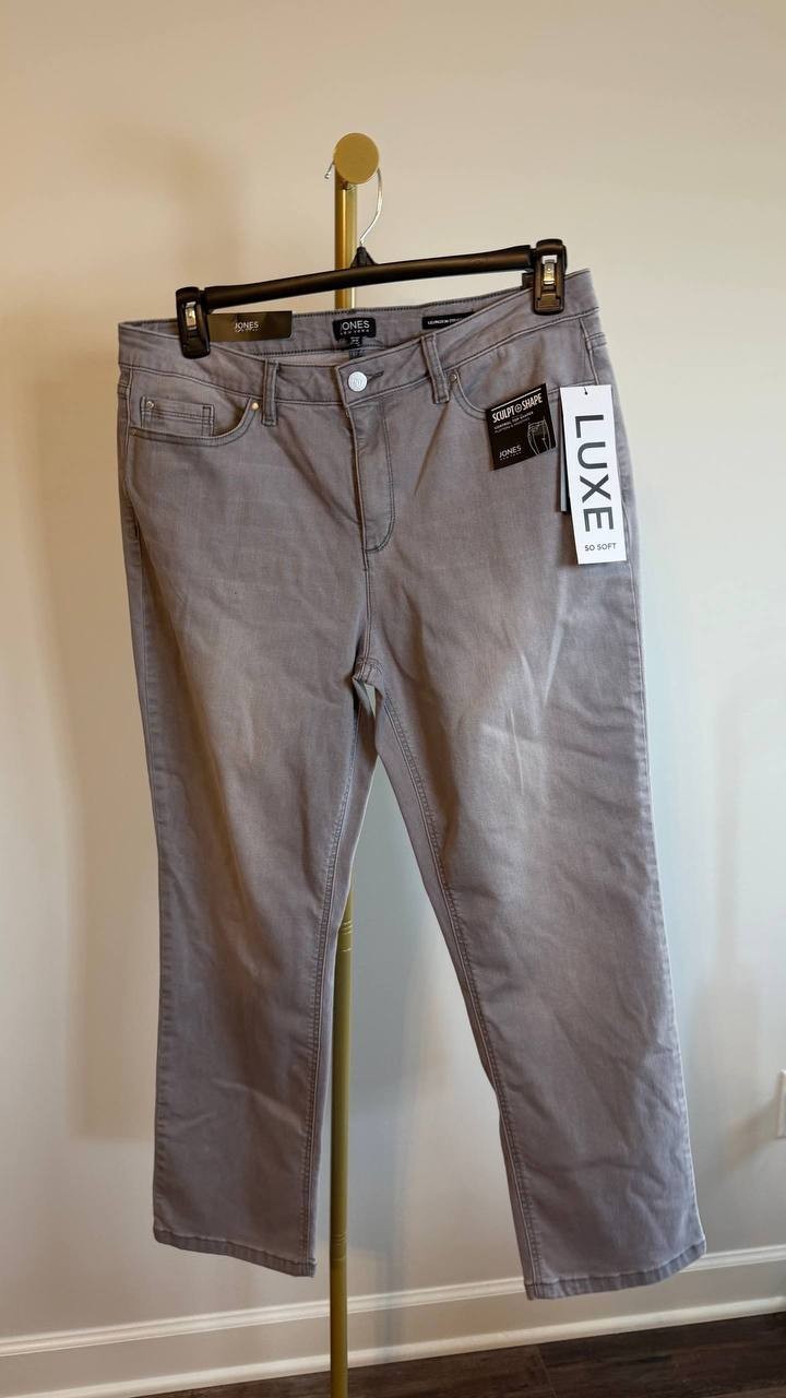 Jones New York Women’s Stretch Denim Lexington Jeans Slater Size14P/32 MSRP$69,5