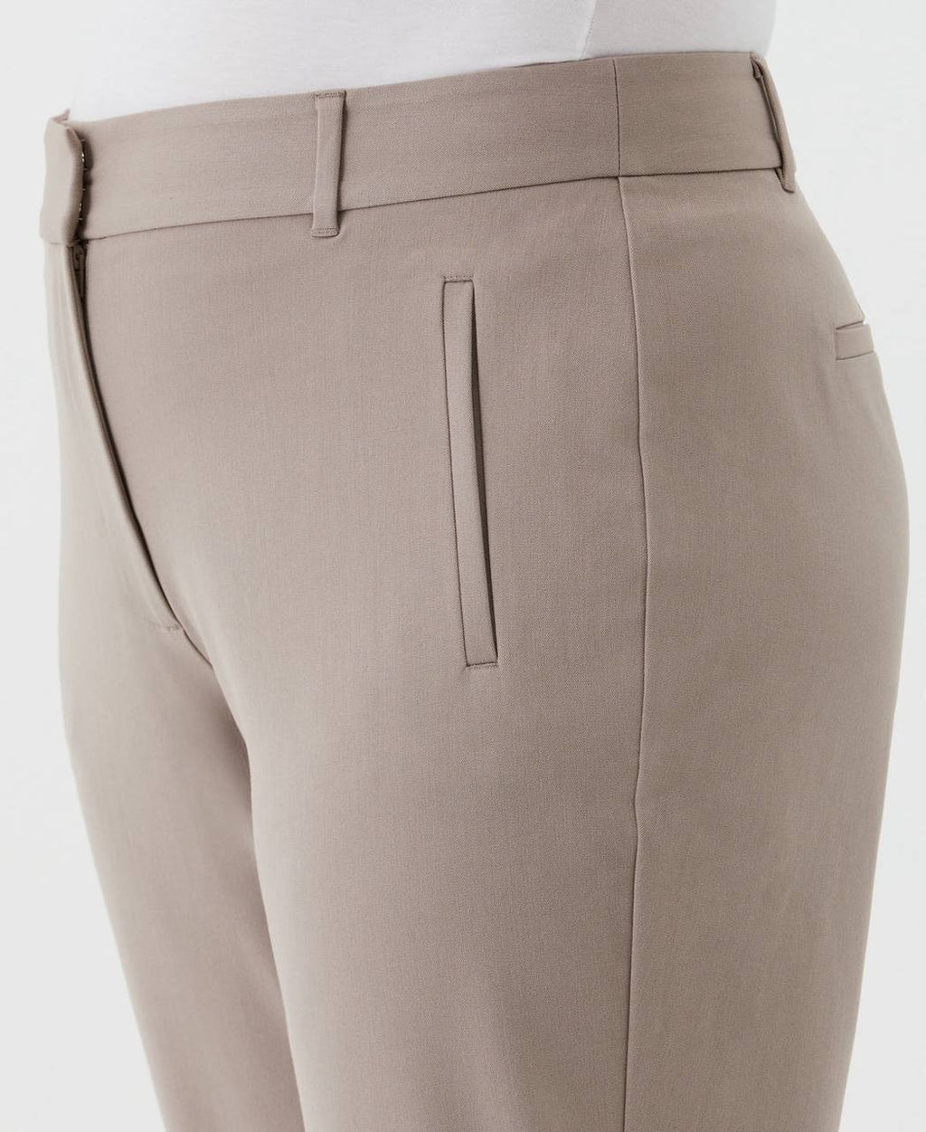 Rafaella Plus Size Straight-Leg Ankle Pants Tan 20W NWT $89