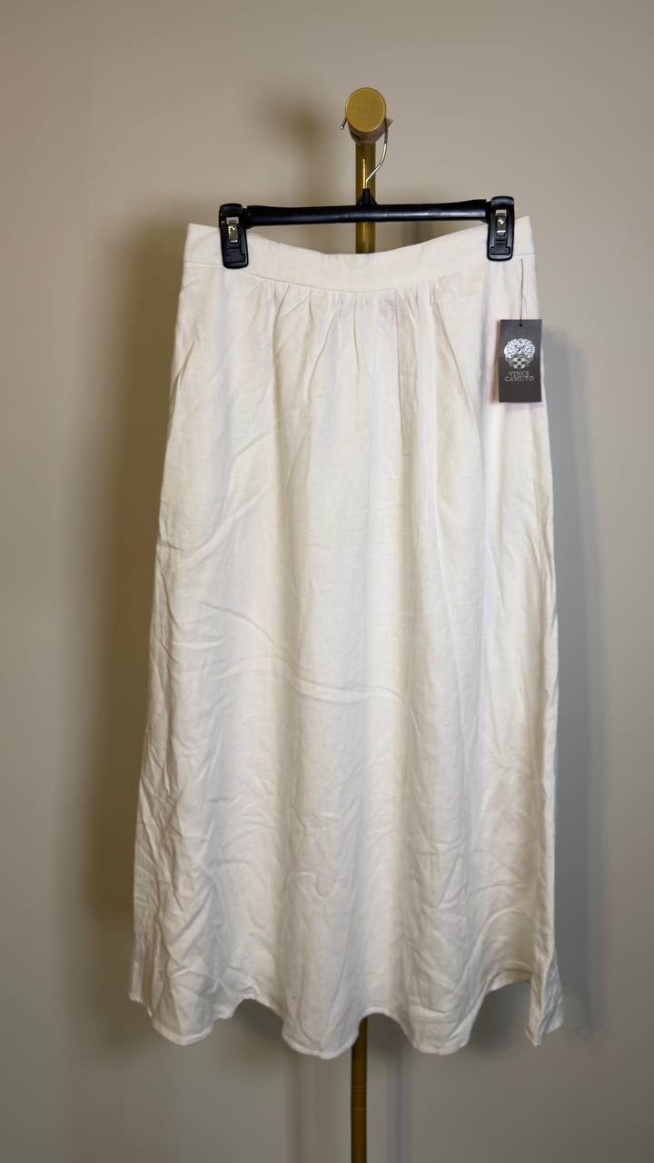 Vince Camuto Women’s Pull‑On A‑Line Skirt Ultra White 6 NWT $119