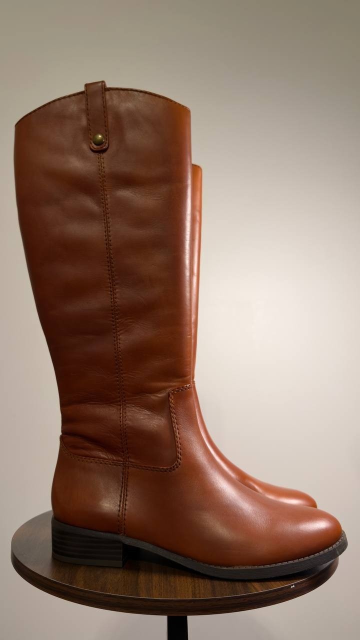 I.N.C.  Riding  Boots  Cognac  Leather  10.5M  New  No  Box  $189.90