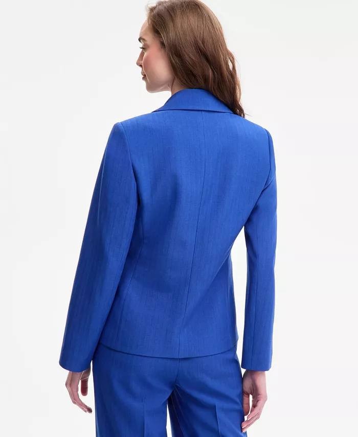 Tahari ASL Faux Double Breasted Jacket New Royal Blue 2 NWT $139